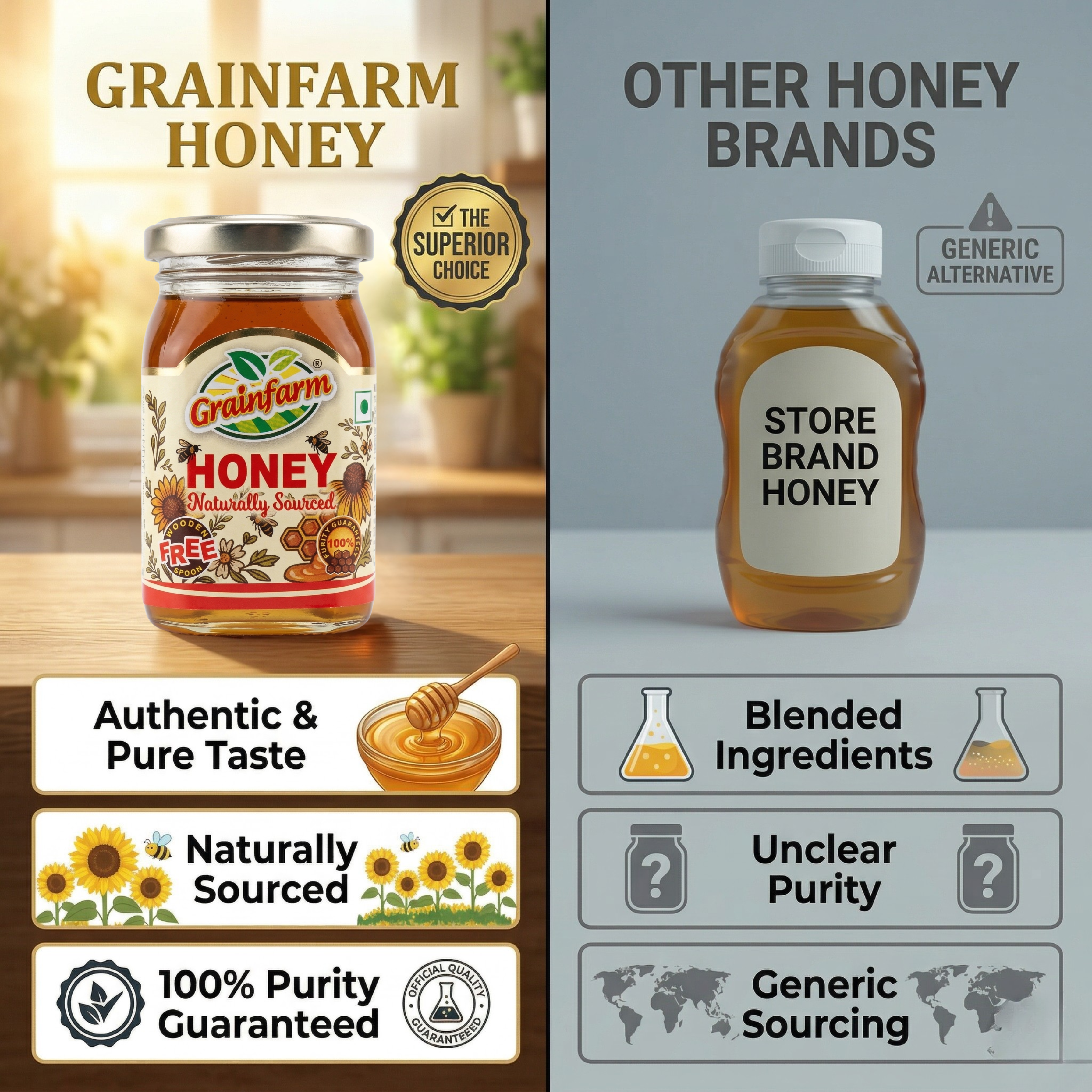 Grainfarm Honey – Naturally Sourced