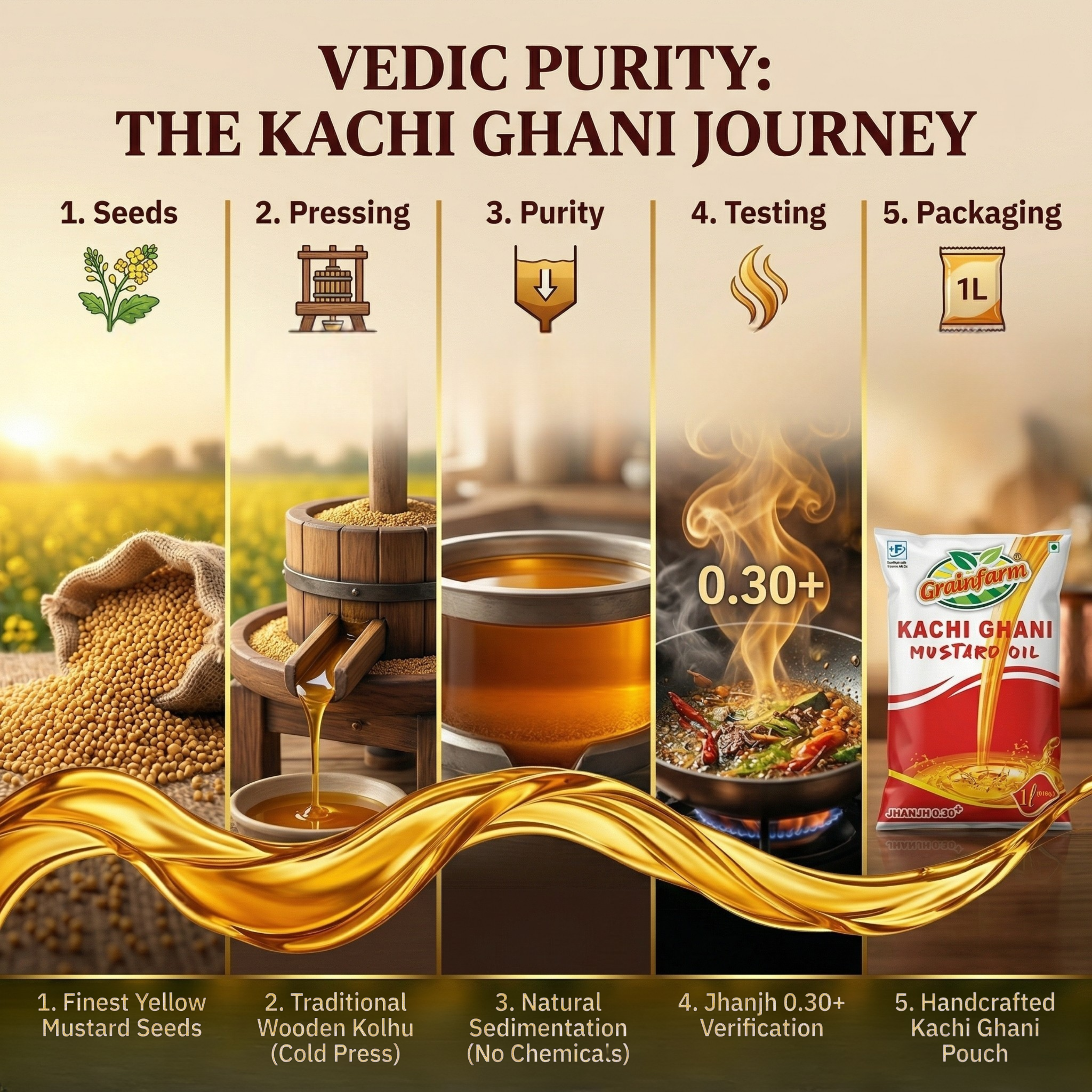 Grainfarm Kachi Ghani Mustard Oil