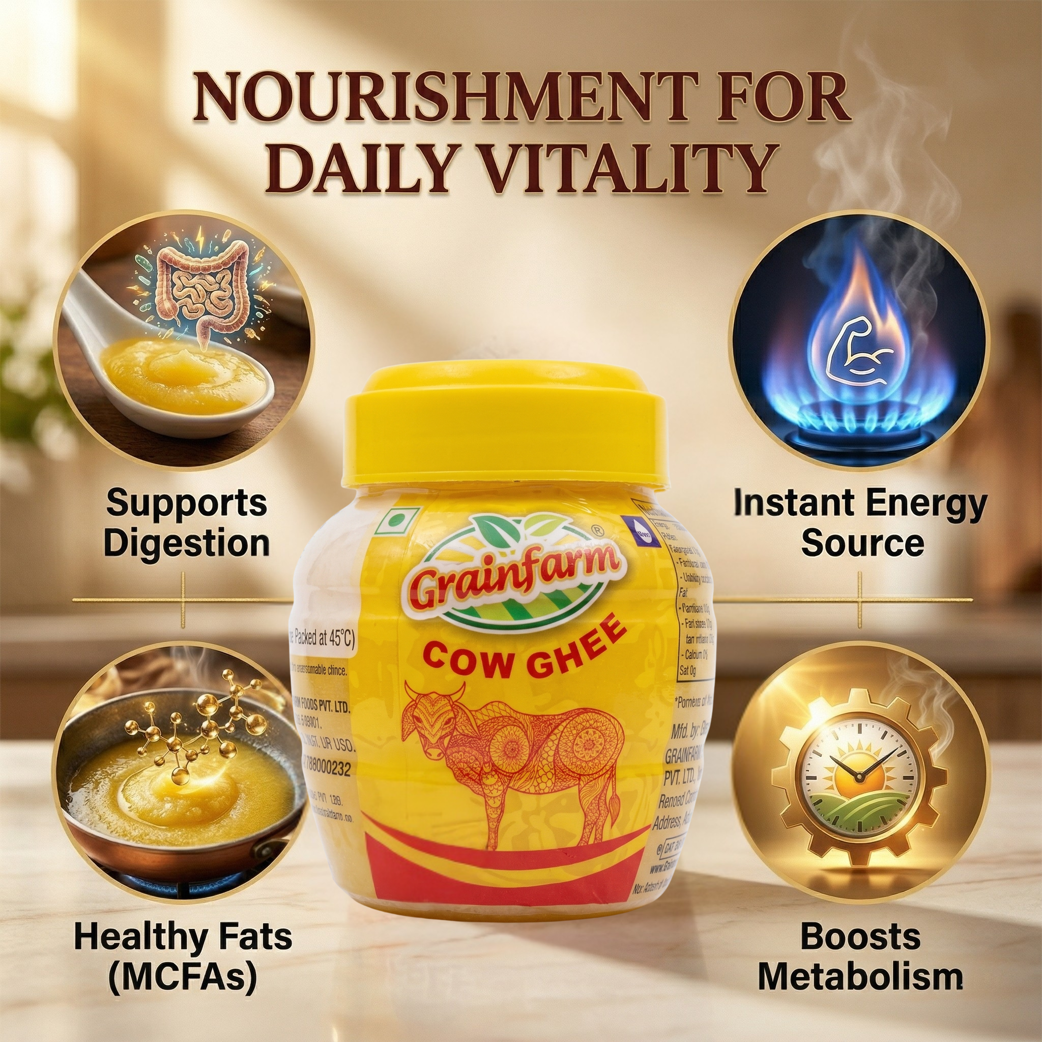 Grainfarm Pure Cow Ghee