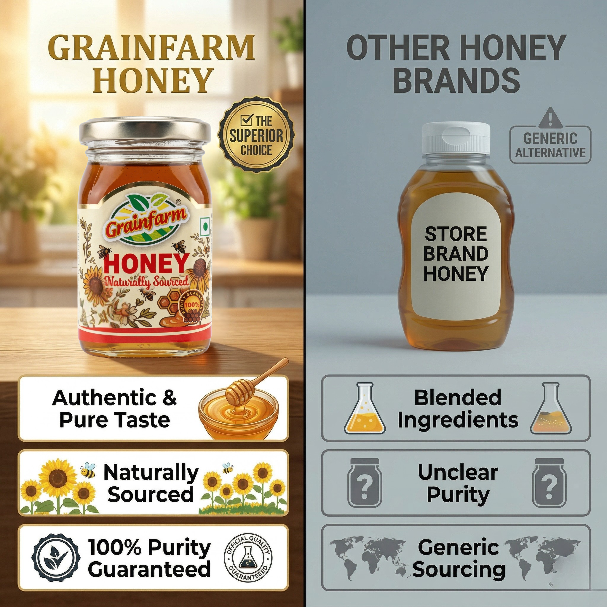 Grainfarm Honey – Naturally Sourced