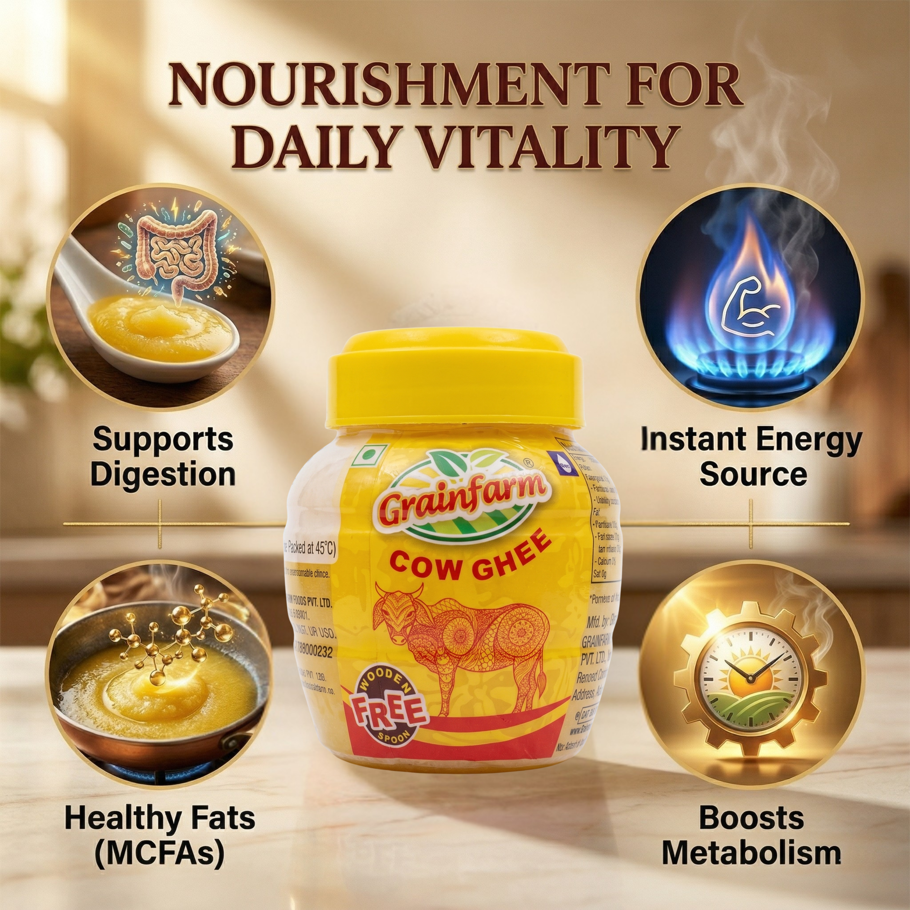 Grainfarm Pure Cow Ghee